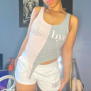 Half & Half Tank onesie